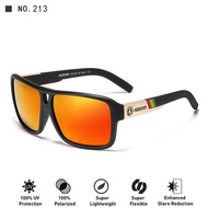 ▨ KDEAM Fashion Square Polarized Sunglasses Men Red Green Blue Mirror Lens Sport Style Sun Glasses M