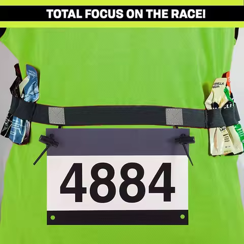Outdoor Running Race Number Belt Waist Pack Bib Holder For Triathlon Marathon Cycling Fitness Sport 