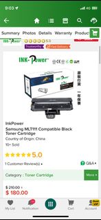 Samsung toner ink cartridge