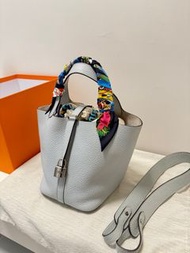 Hermes Picotin 18 聖杯藍 連Twilly