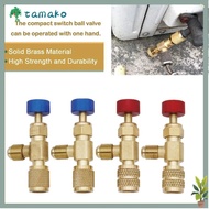 TAMAKO Safety Valve Adapter, R410a R22 Copper Air Conditioning Valve, High quality Leakproof Non-fre