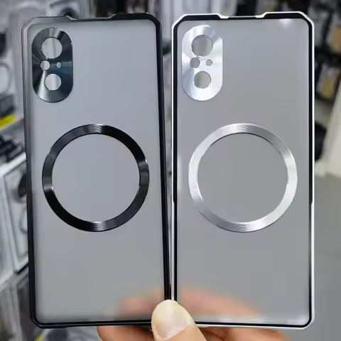Aluminium Alloy Metal Frame Bumper + Acrylic Wireless Charging Case For Sony Xperia 5 V