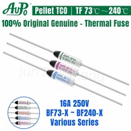 CHIP 5PCS BF-X Temperature Fuse 16A 250V Thermal Fusing TF73℃~240℃ 10A 16A BF73 BF73X BF77 BF77X BF8