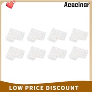 ACECINAR 8pcs LED Strip Light Connector, Transparent COB COB Connector, Easy Solderless LED Connecto
