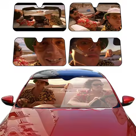 Movie F-Fear and Loathing in Las Vegas Drive Car SunShade Windscreen Cover Shade Car SunShade UV Ray