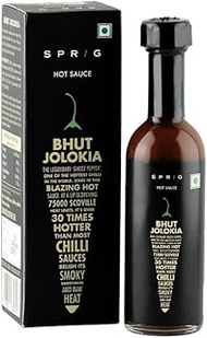 S P R I G Sprig Bhut Jolokia Sauce | Made With World担 Hottest Ghost Peppers | 75,000 Shu | 55 Gms