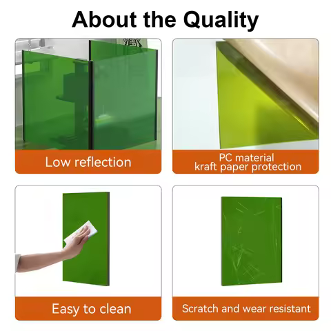 Laser Protection sheet Laser protective shield acrylic 532nm 1064nm protection lenses laser protecti