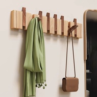 vbj67 Handmade Wood Hanger Modern Wooden Hook Rustic Wooden Coat Hook Wall-mounted Towel Hanger for