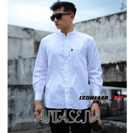 Baju Koko Putih Pria Lengan Panjang Bahan Katun Premium Qualty Baju