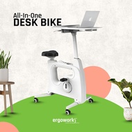 ERGOWORKS F209DT All-In-One Desk Bike Pro V2 - Home Office Fitness