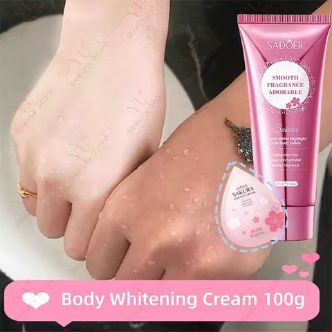 Sakura Skin Whitening Cream Dark Spots Removal Bleach Body Care Lotion Permanently Woman Beauty Mois