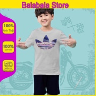 Cotton pajamas for boys, boys' clothes 5 to 14 years old, 100% cool 4-way cotton