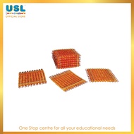 9 Golden Bead Hundred Squares - Mathematics