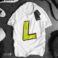 Letter T-Shirt - L - HoCha89 - High Quality Chain Collar Sewing (Real Picture)