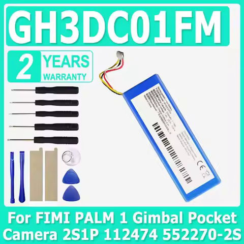 GH3DC01FM New 7.4V 1050mAh GH3DC01FM Battery For Xiaomi FIMI PALM ,PALM 1 Pocket Gimbal Camera + Fre