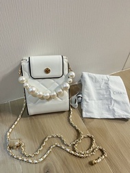 正品現貨 Charles and Keith Bag 小CK 小香風珍珠鏈手袋 返工袋