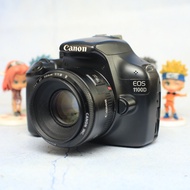 CANON EOS 1100D FIXED LENS CANON 50MM F/1.8 DSLR CAMERA - VG -Vms