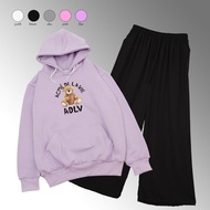 Adlv Hoodie Sweater Suit | Hoodie And Culottes Suit |