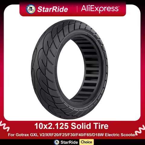 10x2.125 Tubeless Solid Tires for Gotrax GXL V2/XR Xiaomi Pro 2/M365/1S/F20/F25/F30/F40/F65/D18W/D28