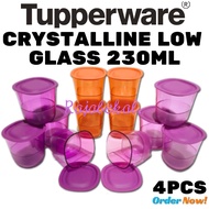 Tupperware Crystalline Low Glass 230ml 4 Pcs
