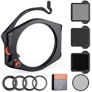 K&F Concept Square Filter Holder System Pro Kit (Holder+95mm CPL+ND1000/64/8Filter+4*Adapter Rings)