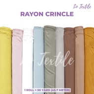 Ready stock Kain Rayon Crinkle Premium Quality 1 Roll