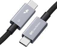 Cable Matters [Intel Certified] 80Gbps Premium Braided Thunderbolt 5 Cable with up to 120Gbps Bandwi