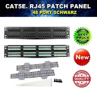48 Port CAT5e Rack Mount Patch Panel - 2U