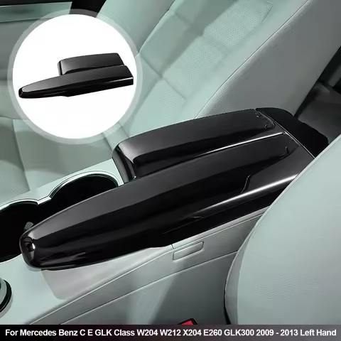 Car Center Console Lid Armrest Box Cover For Mercedes Benz C E GLK Class W204 W212 X204 E260 GLK300 