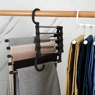 Stainless Steel 5-Layer Telescopic Foldable Hanger [ Space Saver Magic Hanger for Clothes Closet Organizer ]