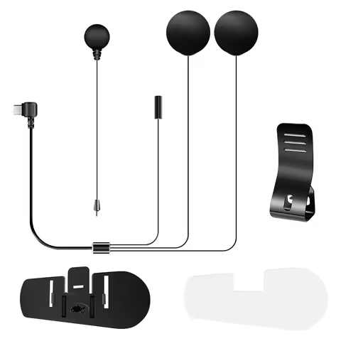 Fodsports Microphone Speaker Earphone with Clip Bracket only suitable for FX8 AIR,FX8 Pro Motorcycle