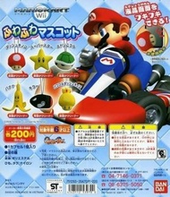 超級馬里奧賽車 扭蛋 抹屏幕 抹MON 電話繩 一套六隻 Bandai Wii Super Mario Kart Plush Doll Clear Phone Straps Set of 6