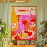 Wall paintings,Diing Room Decor, Red Wall Art, Dopamine Decor, Kitchen Wall Decor, Psychedelic Art, 