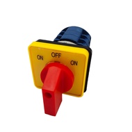 LW26-20/3Y SELECTOR SWITCH CAM SWITCH 3LAYERS แคมสวิตช์ ซีเลคเตอร์สวิตช์ 3ชั้น หน้าปัดเหลือง 48X48MM