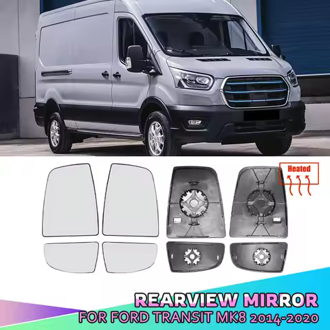 Rearview Mirror Glass Heated Upper/Lower Left Right Side For Ford Transit Van 8 Mk8 150 250 350 HD C