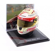 F1 Helmet Model 1: 5 Spark Alonzo 2013 Racing Season Indian Station Helmet Model Ferrari F138 Alonzo