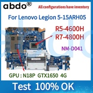 R5-4600H R5-4600H For Lenovo Legion 5-15ARH05 Laptop Motherboard.NM-D041 Motherboard.With R5-4600H R7 4800H AMD CPU.N18P GTX1650 4G. 100% Test