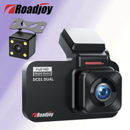 Roadjoy DC01 กล้องติดรถยนต์ กล้องติดรถยนต์ขนาดเล็ก 4K 1080P HD กว้าง 3.0 นิ้ว 2กล้องหน้า-หลัง กล้องถ