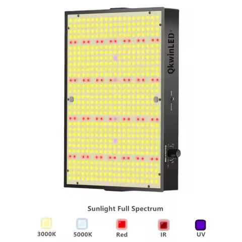 PB2000 Led Grow Light 200Watt QBS 572pcs Samsung Chip Built With 26DB Fans Full Spectrum