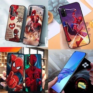OPPO A92S A93 A94 4G 5G A95 5G Reno 2 2Z 2F 3 4 4G 4 Pro 4G 5 5G Cover Black Soft Case TPU D64 Spide