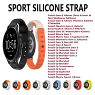 Sport Silicone Strap Band for Fossil Gen 6 Hybrid 44mm, Gen 5E 44mm, Gen 5 Gen 4, Fossil Q Explorist
