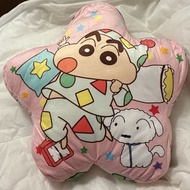蠟筆小新睡衣造型粉紅色星型抱枕Cushion