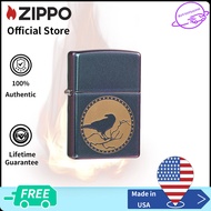 Zippo Iridescent Raven Design Metal Windproof Pocket Lighter | Zippo 49186 ( Lighter without Fuel In