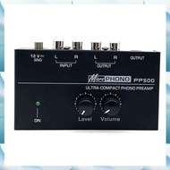 (WJRN) PP500 Record Player Preamplifier Vinyl Turntable Amplifier Preamplifier Turntable Volume Cont