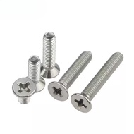 [JLY] 304 Stainless Steel Cross Countersunk Bolt Extended Flat Bolt M3/M3.5/M4 Cross