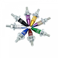 【Fo Hyundai】Durable M6 License Plate Screws Aluminum Alloy Hex Head with Three Groove Design