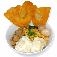 Bakmi Ayam Jamur Bakso Pangsit Goreng & Rebus Frozen Halal