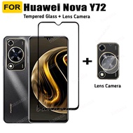Huawei Nova Y72 Tempered Glass For Huawei Nova Y70 Nova 9SE 10SE Screen Protector Carbon Fiber Film with Camera Protector