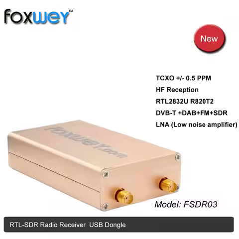 New SDR RTL2832U R820T HF reception 100K-1.8G TXCO 0.5 PPM SMA software defined radio accurate frequ