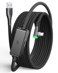 Oculus Link Cable with Charging [16ft] for Meta Quest 3 Quest 2/Pro, Pico 4, PC VR, Steam VR, USB 3.